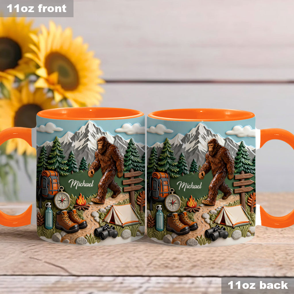 L'aventure vous attend - Mug et sous-verre personnalisés pour la randonnée