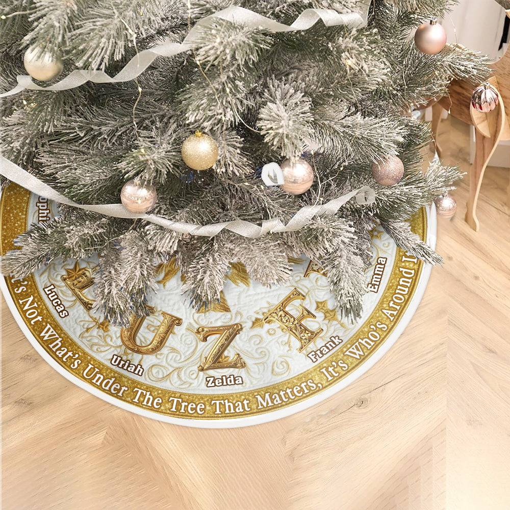 Ce n'est pas ce qu'il y a sous le sapin qui compte - Jupe de sapin personnalisée