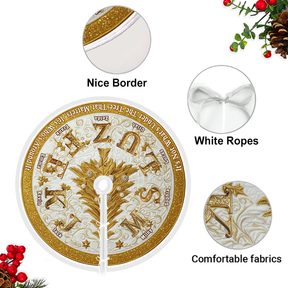 Ce n'est pas ce qu'il y a sous le sapin qui compte - Jupe de sapin personnalisée