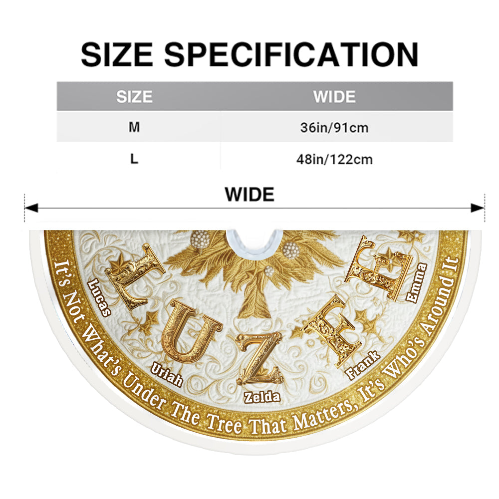 Ce n'est pas ce qu'il y a sous le sapin qui compte - Jupe de sapin personnalisée