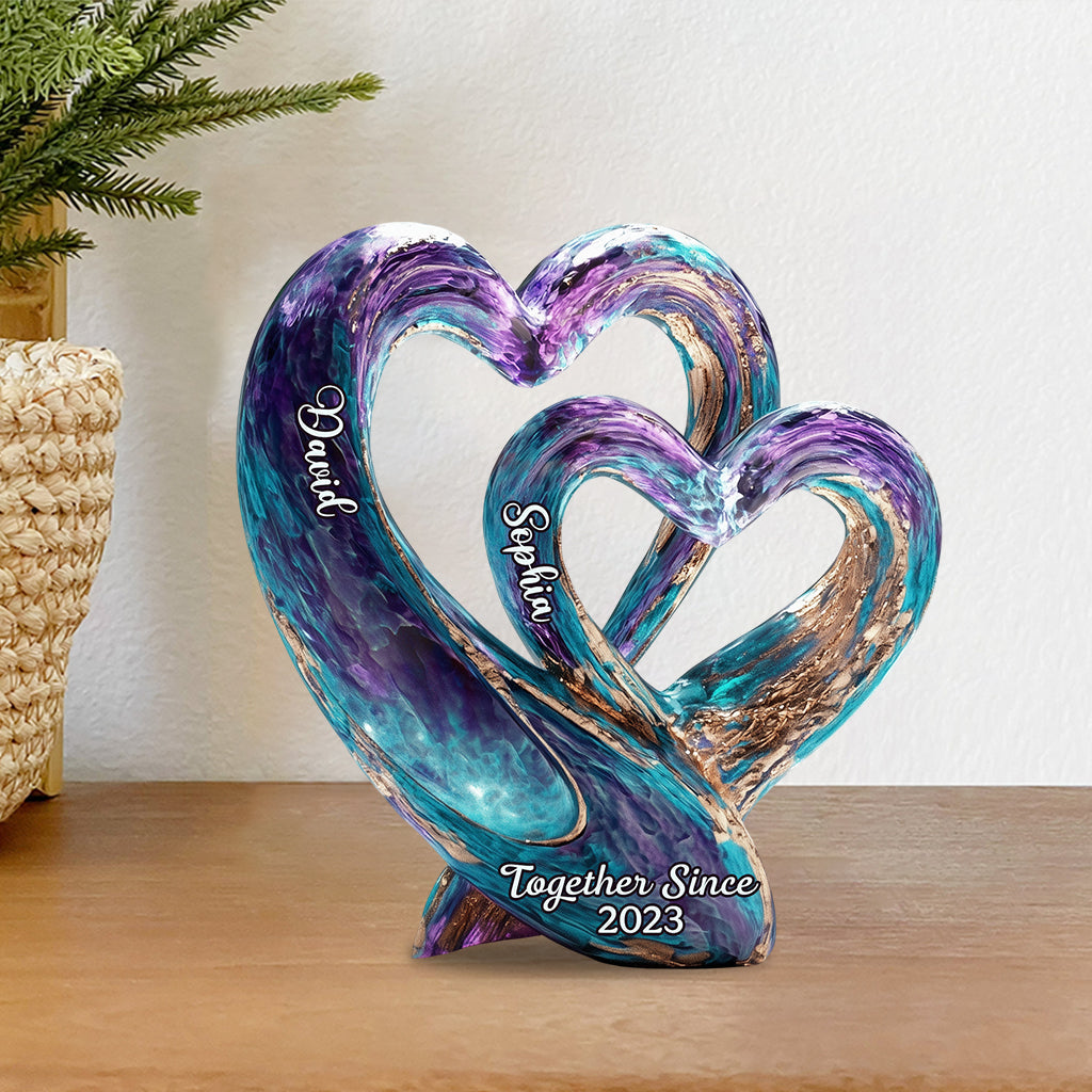 Toi et moi, on gère - Plaque acrylique personnalisée pour couple