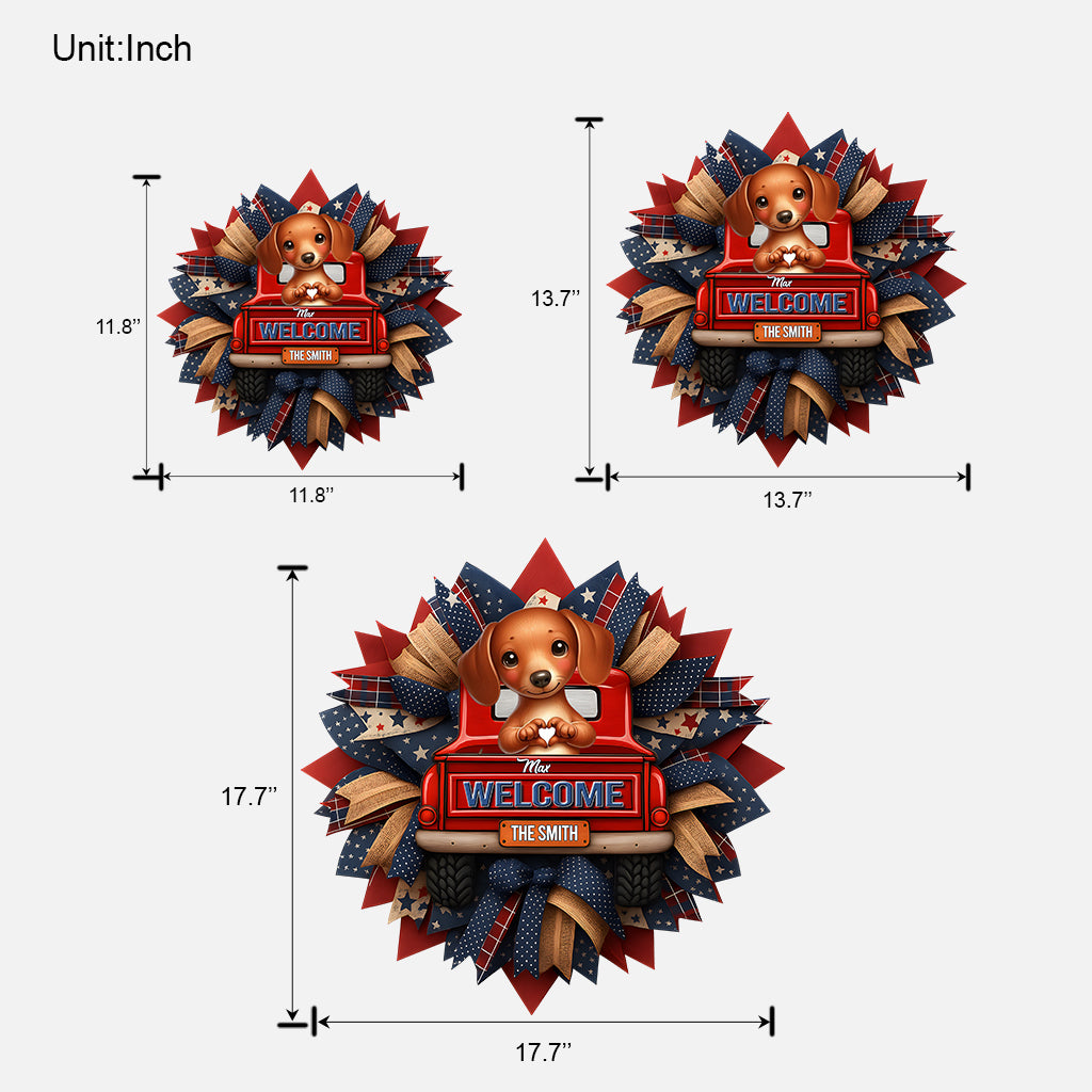 Paws & Patriot - Personalized Dog Custom Shaped Wood Sign