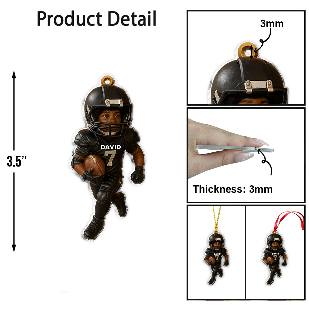 Jour de match - Ornement de football personnalisé