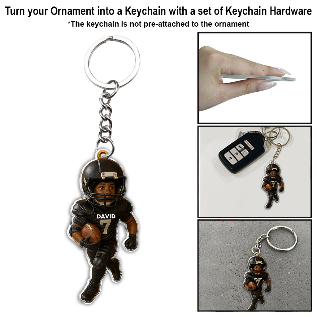 Jour de match - Ornement de football personnalisé