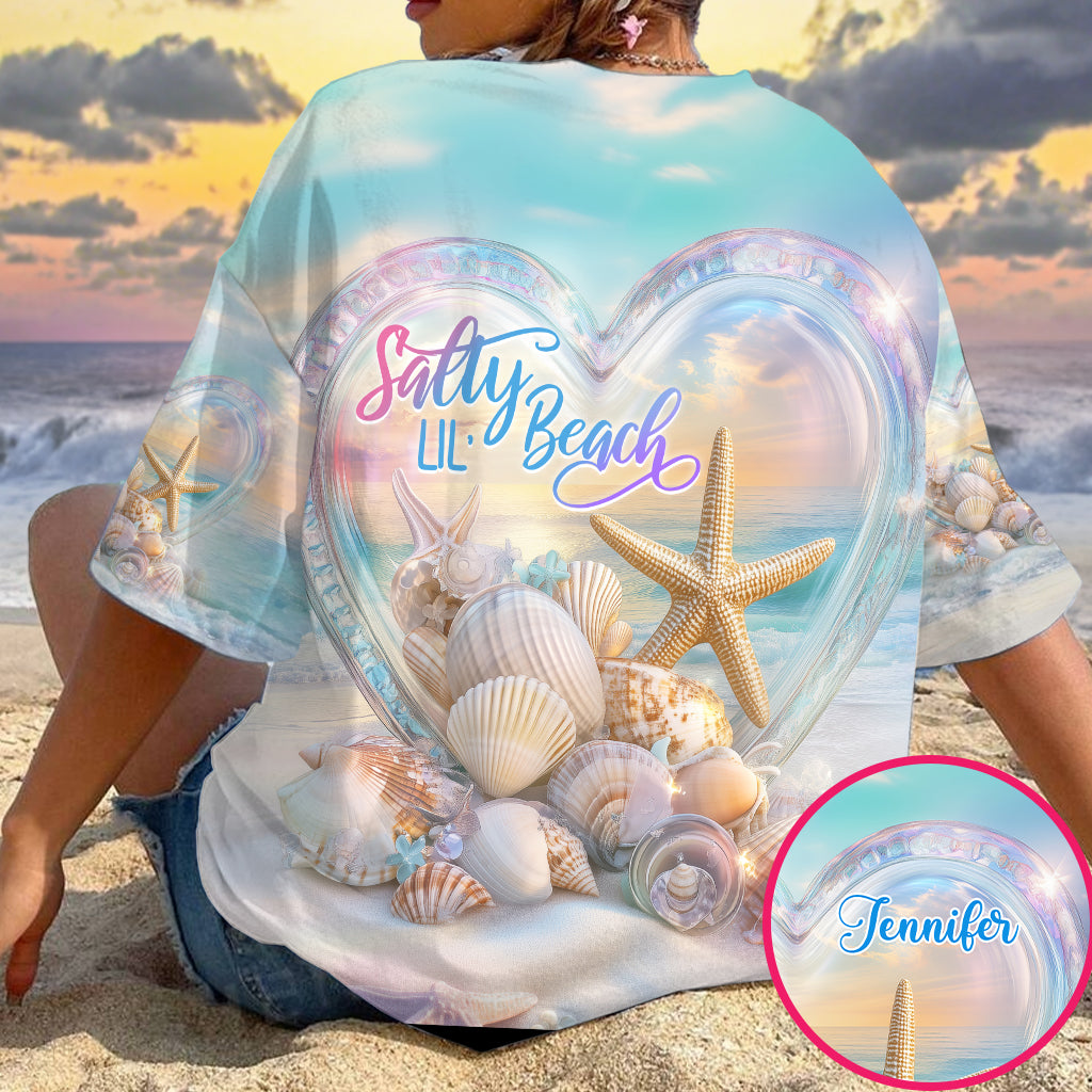 Salty Lil Beach - T-shirt personnalisé pour amoureux de la mer