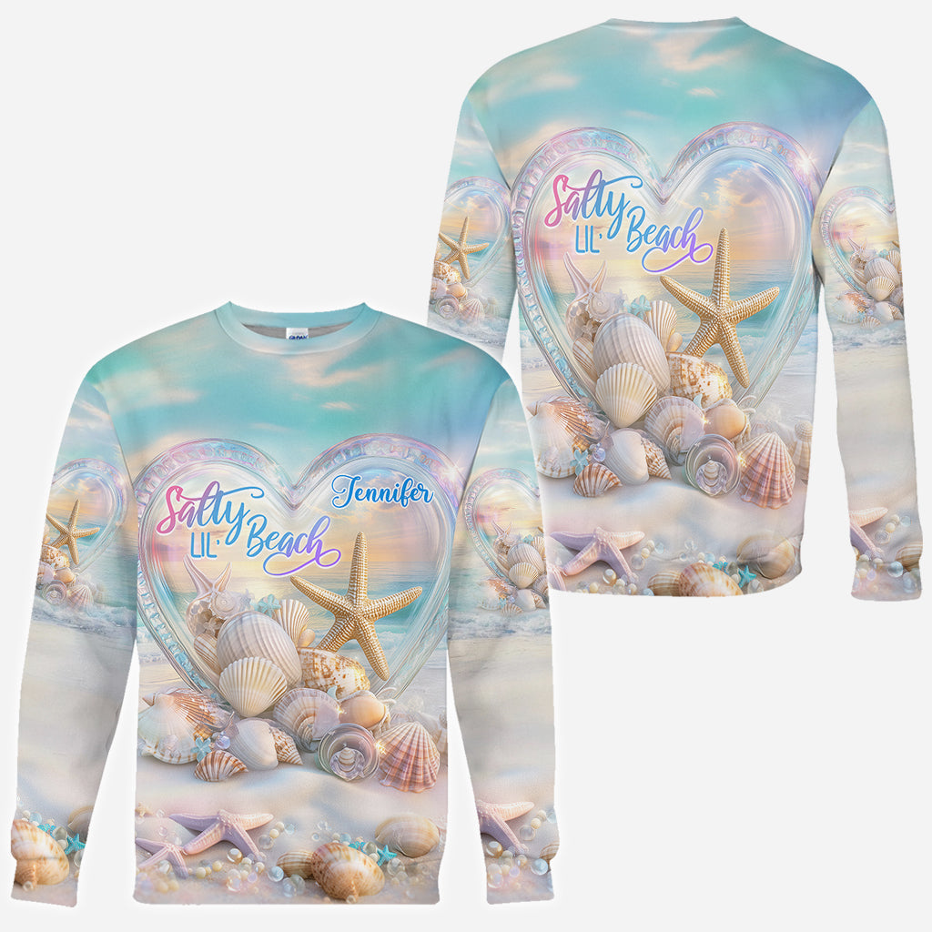 Salty Lil Beach - T-shirt personnalisé pour amoureux de la mer