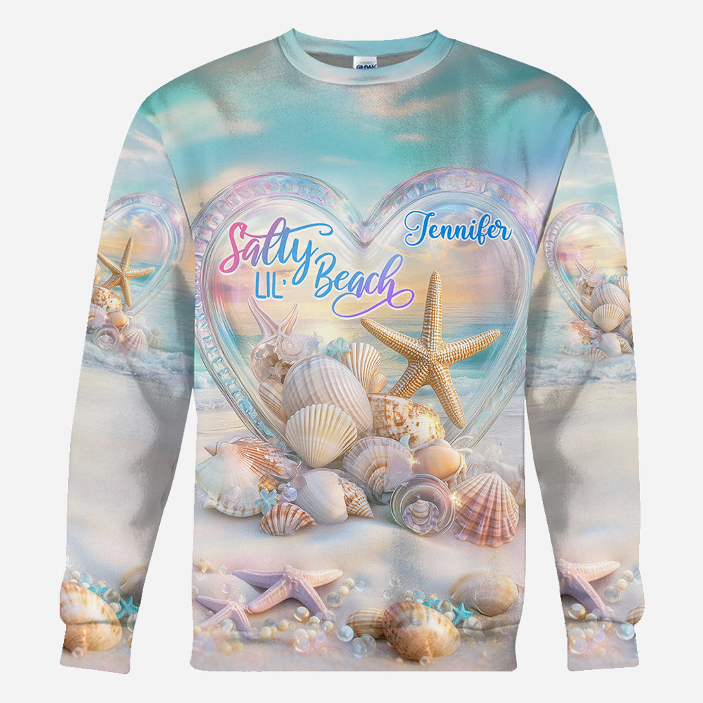 Salty Lil Beach - T-shirt personnalisé pour amoureux de la mer