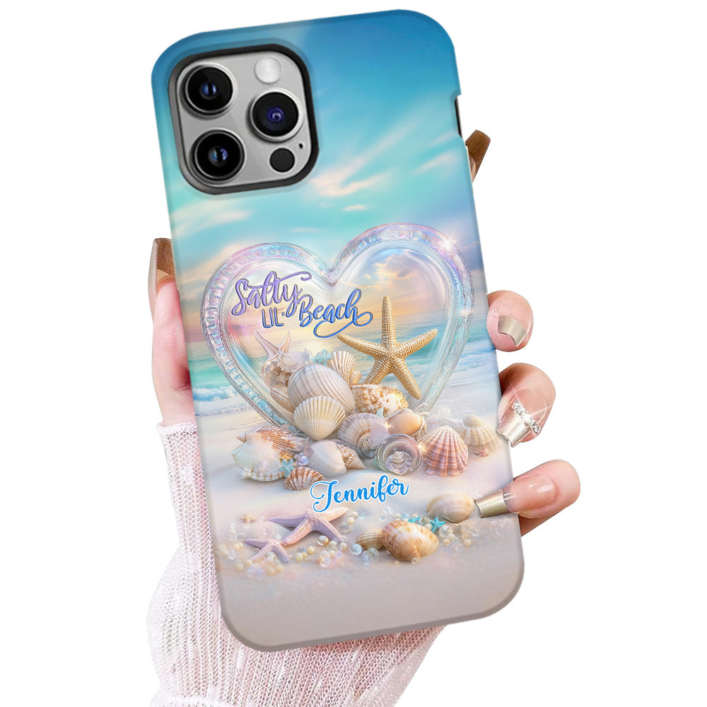 Salty Lil Beach - Coque de téléphone personnalisée pour amoureux de la mer avec impression intégrale