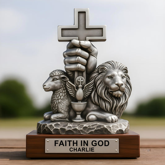 Have Faith In God - Personalized Christian Custom Shaped Acrylic Plaque