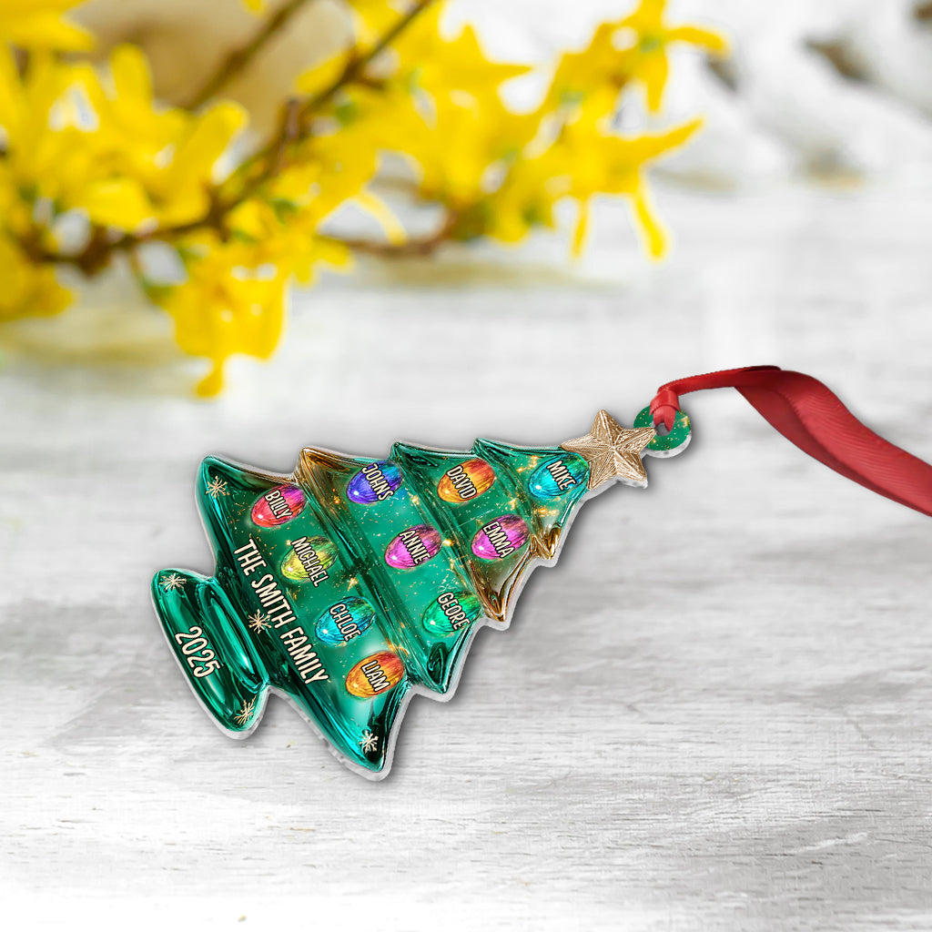 Joyeux Noël - Ornement familial personnalisé