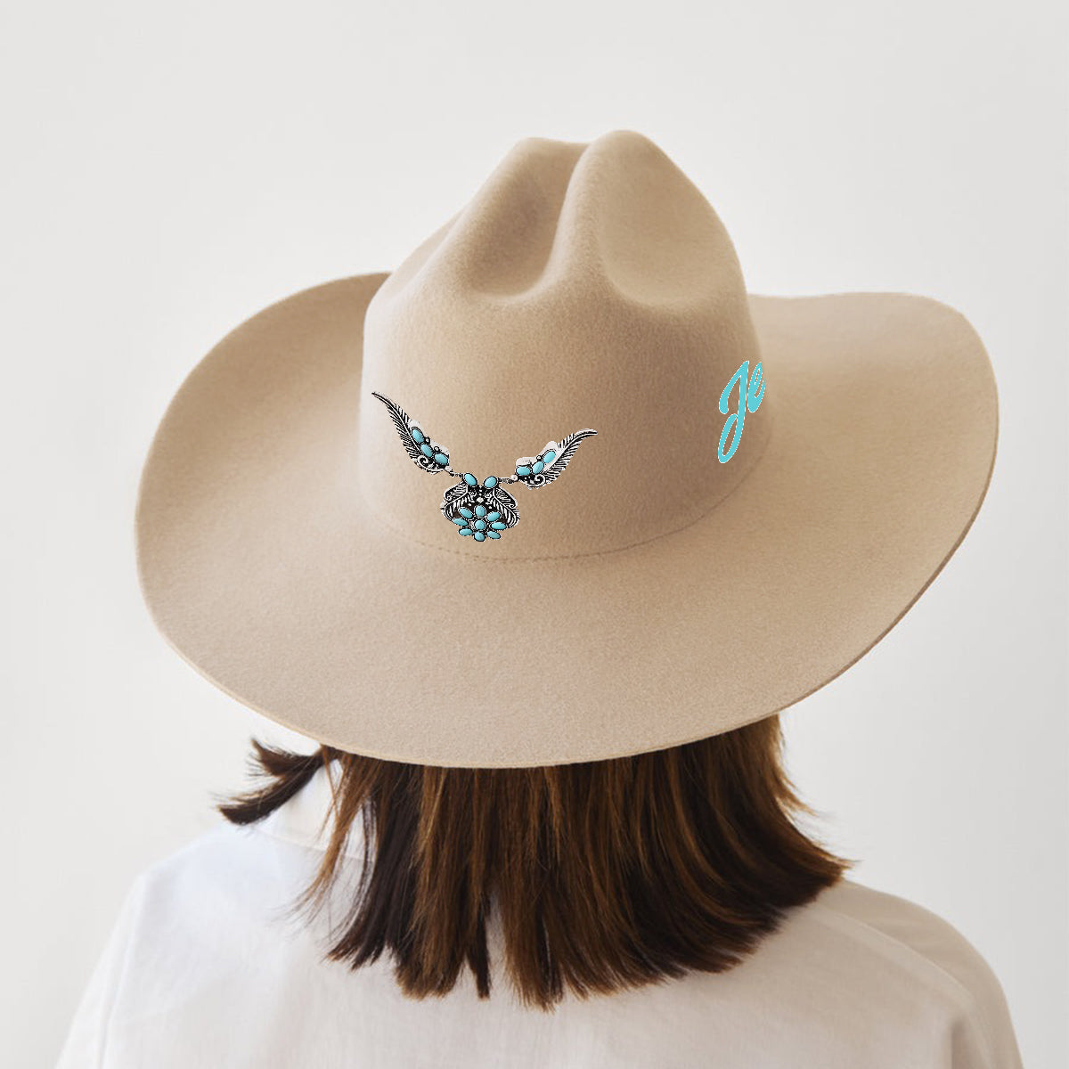 Cowgirl Stay Wild - Chapeau de cowboy personnalisé à large bord « Cowgirl Stay Wild »