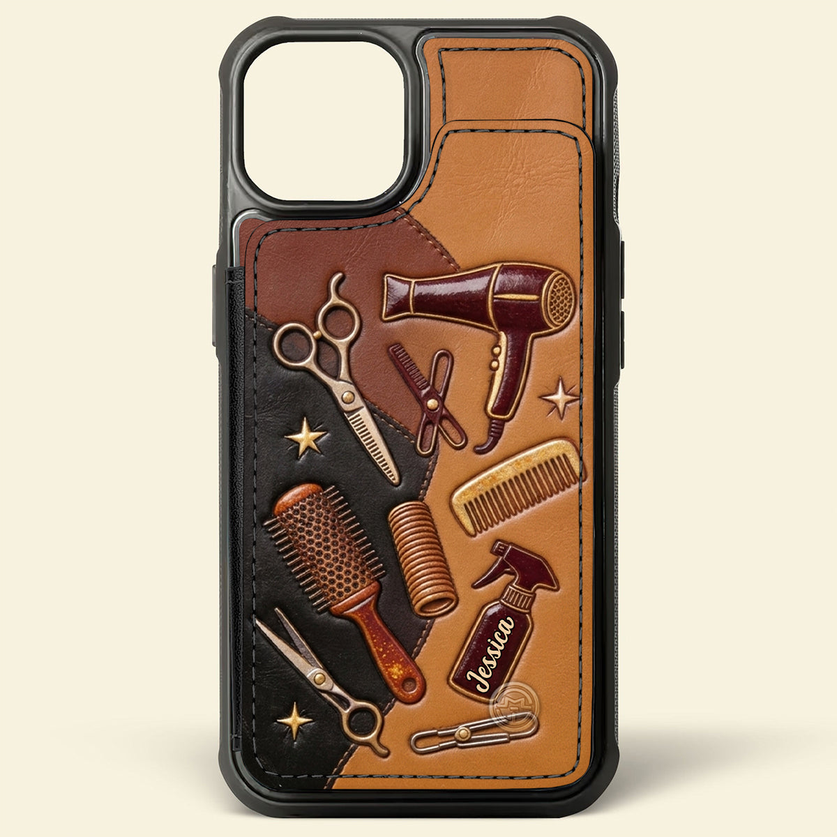 Hairdresser Scissors - Personalized Hairdresser Fully Printed Wallet Phone Case