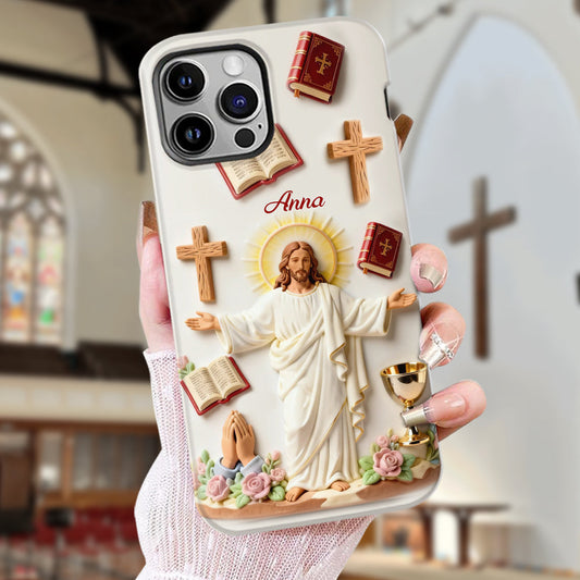 Faith Over Fear - Personalized Christian Full Print Phone Case