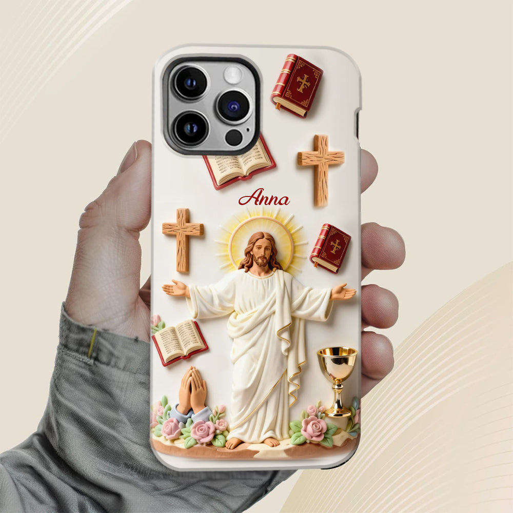 Faith Over Fear - Personalized Christian Full Print Phone Case