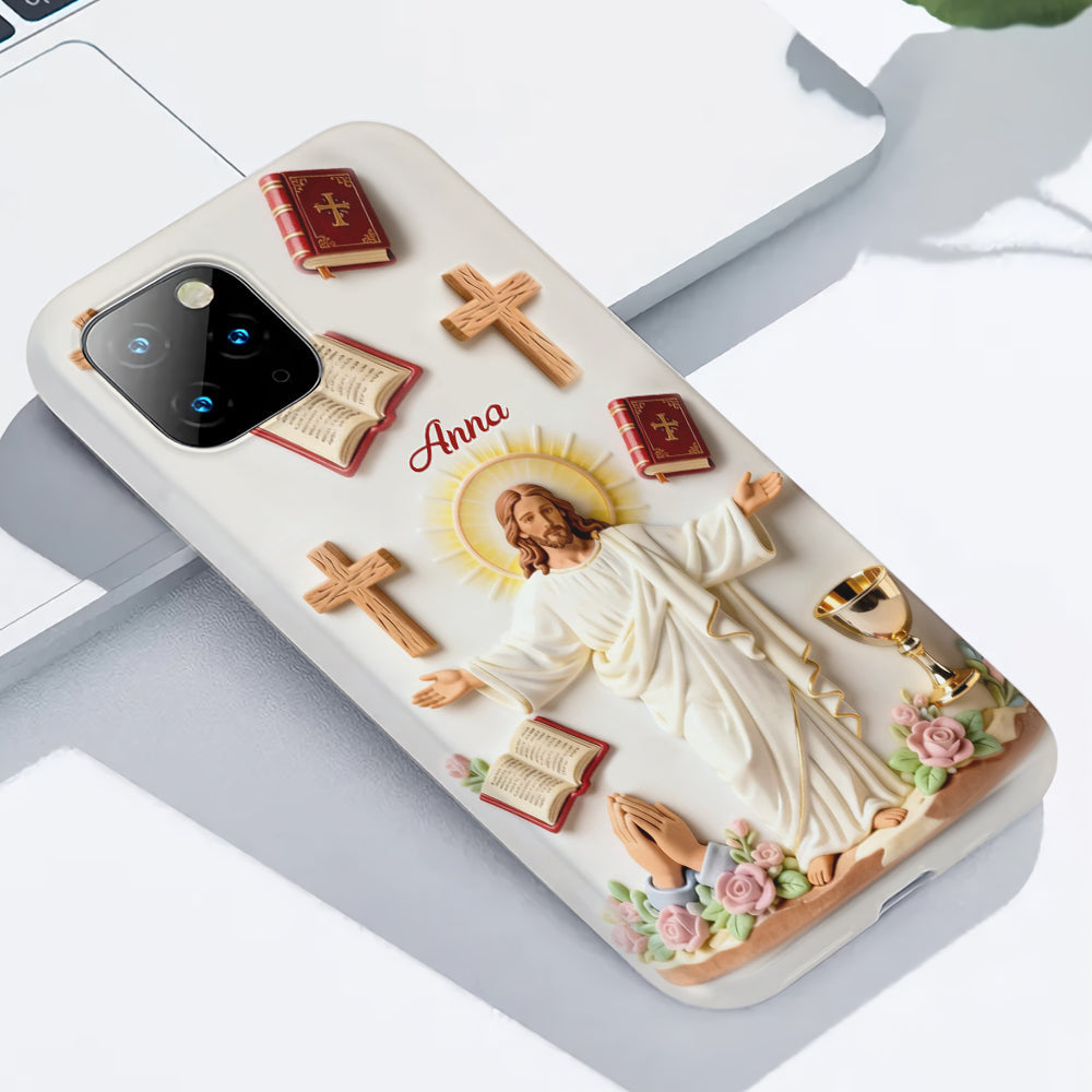 Faith Over Fear - Personalized Christian Full Print Phone Case