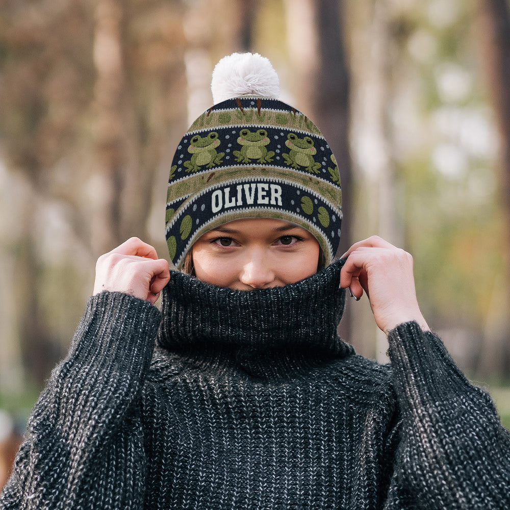 J'adore la grenouille - Bonnet grenouille personnalisé