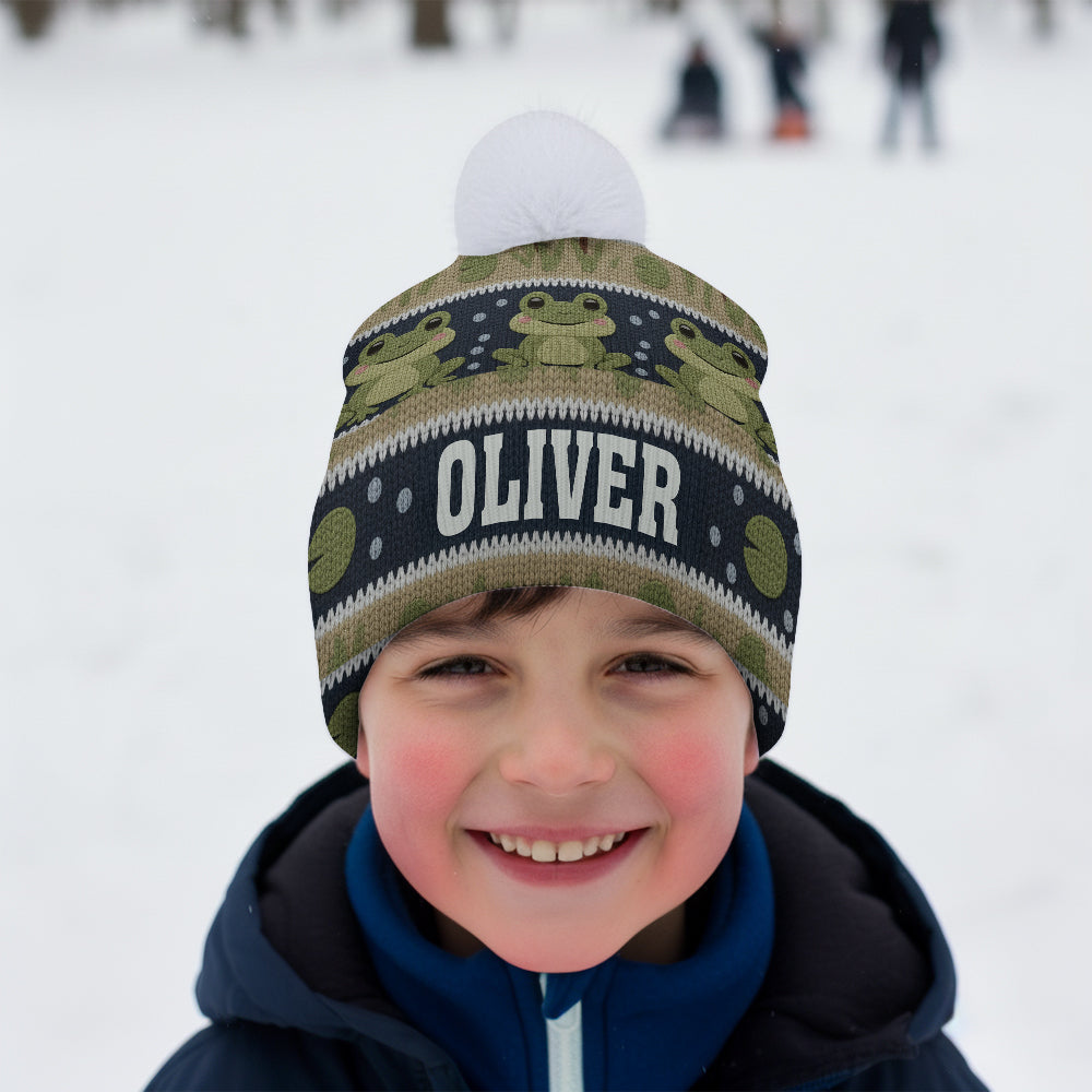 J'adore la grenouille - Bonnet grenouille personnalisé