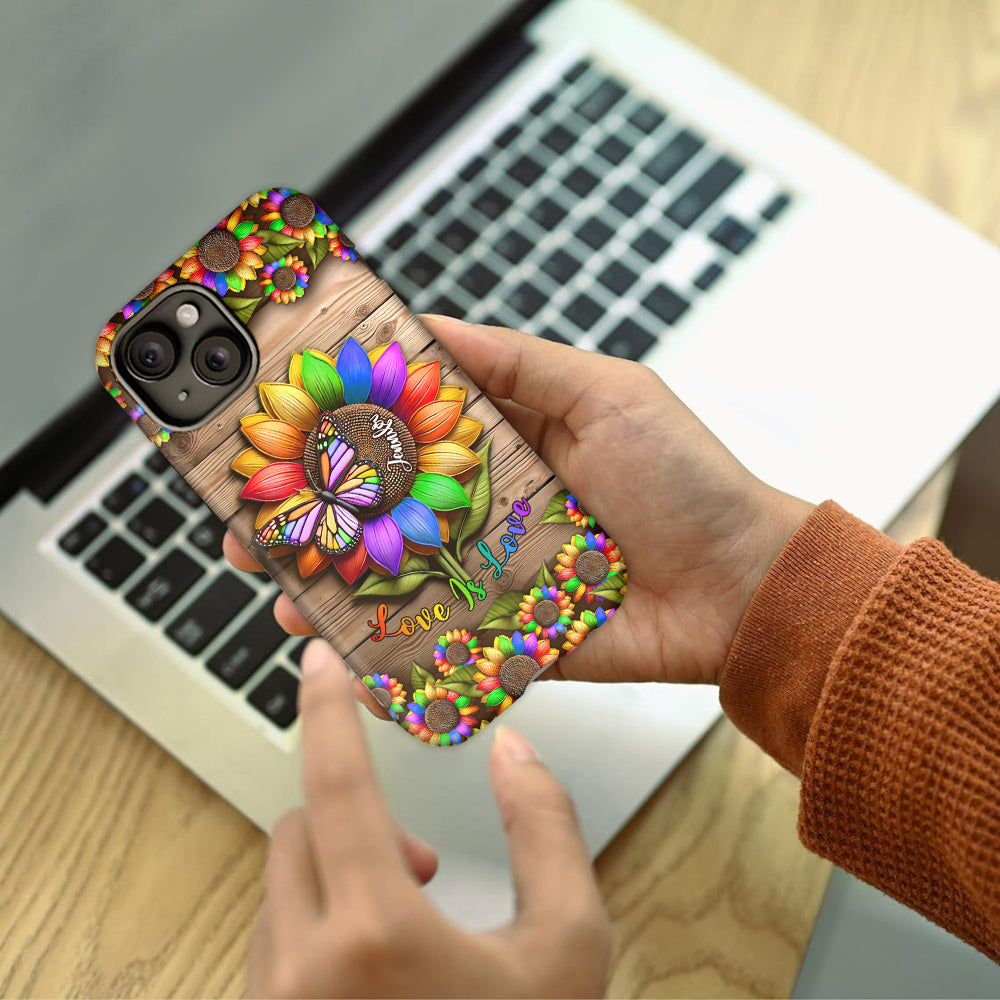 Love Is Love - Personalized LGBT Support Full Print Phone Case