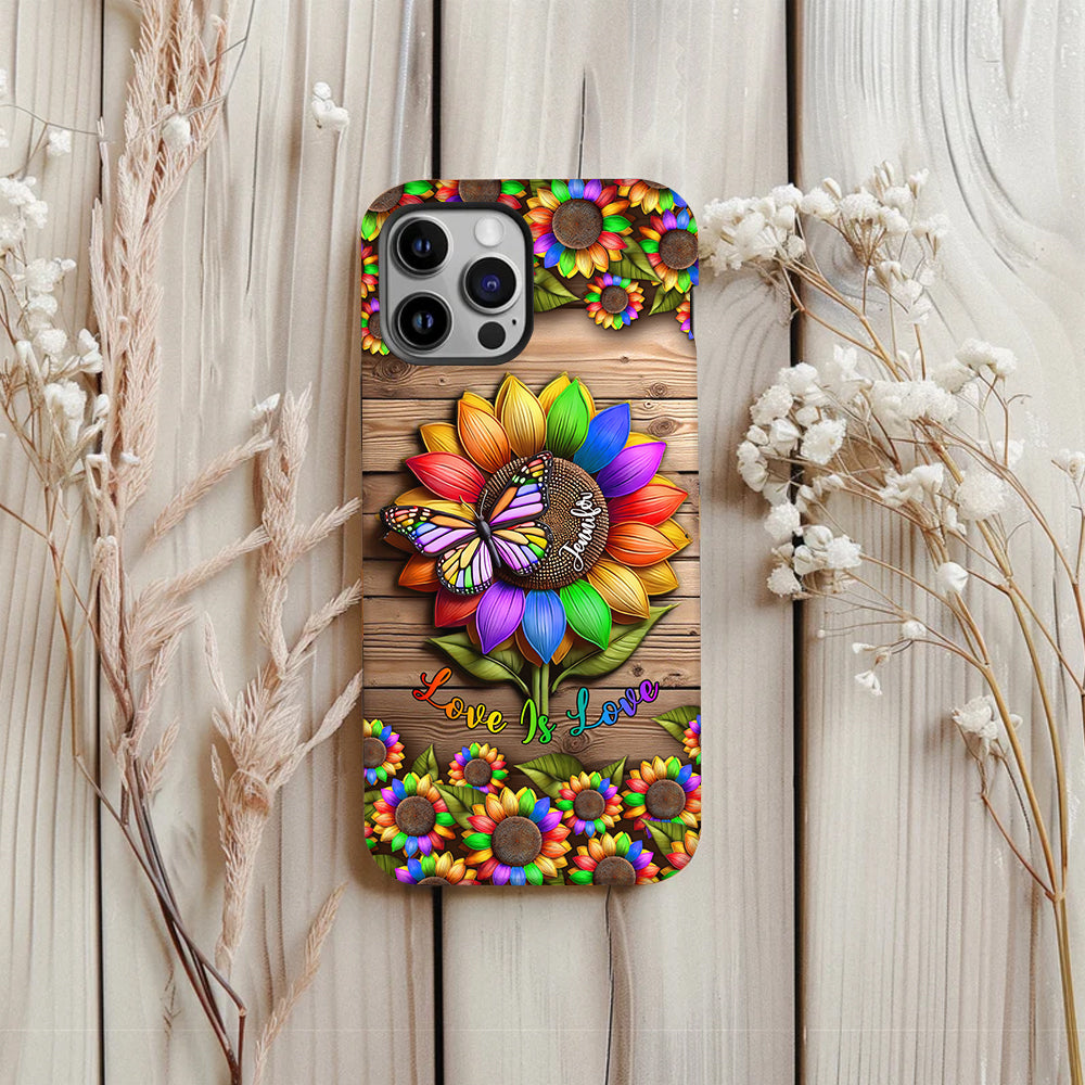 Love Is Love - Personalized LGBT Support Full Print Phone Case