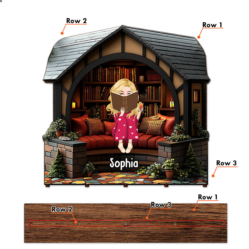 Ma bibliothèque - Livre personnalisé 1 Grand présentoir à plusieurs niveaux