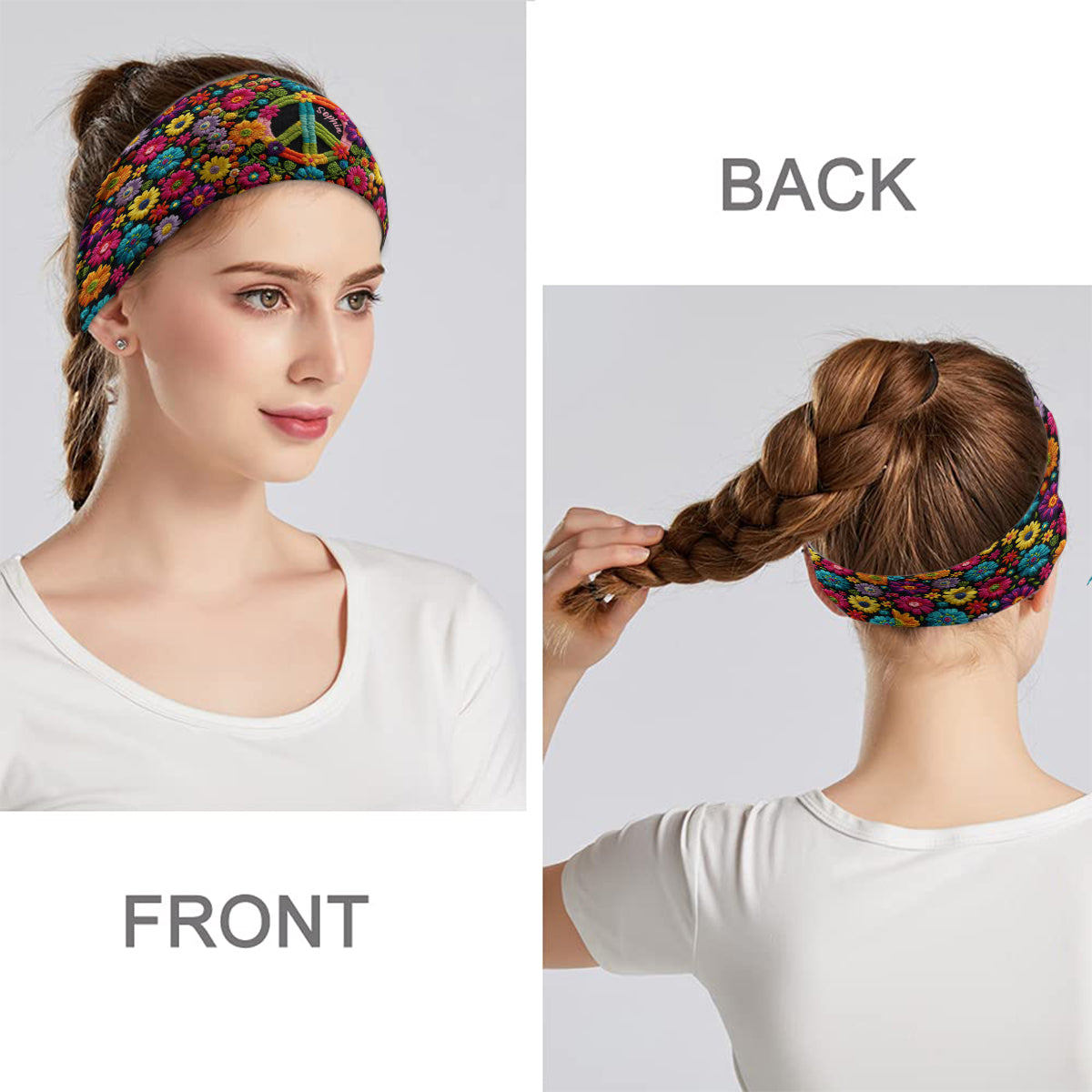 Hippie Soul - Bandeau/Turban unisexe hippie personnalisé