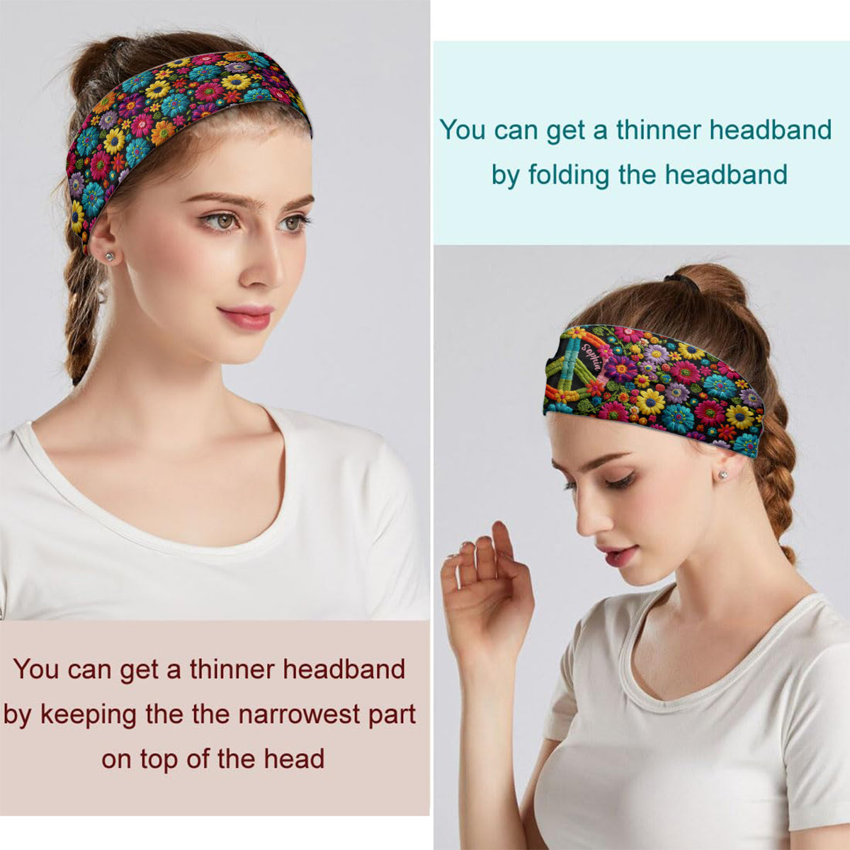 Hippie Soul - Bandeau/Turban unisexe hippie personnalisé