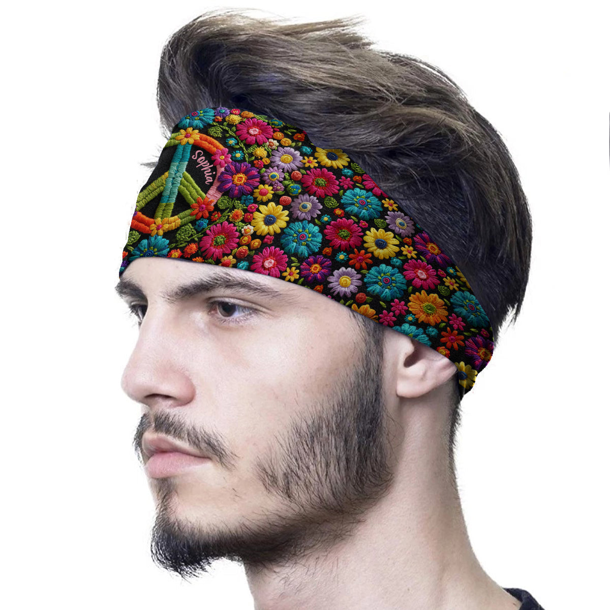 Hippie Soul - Bandeau/Turban unisexe hippie personnalisé