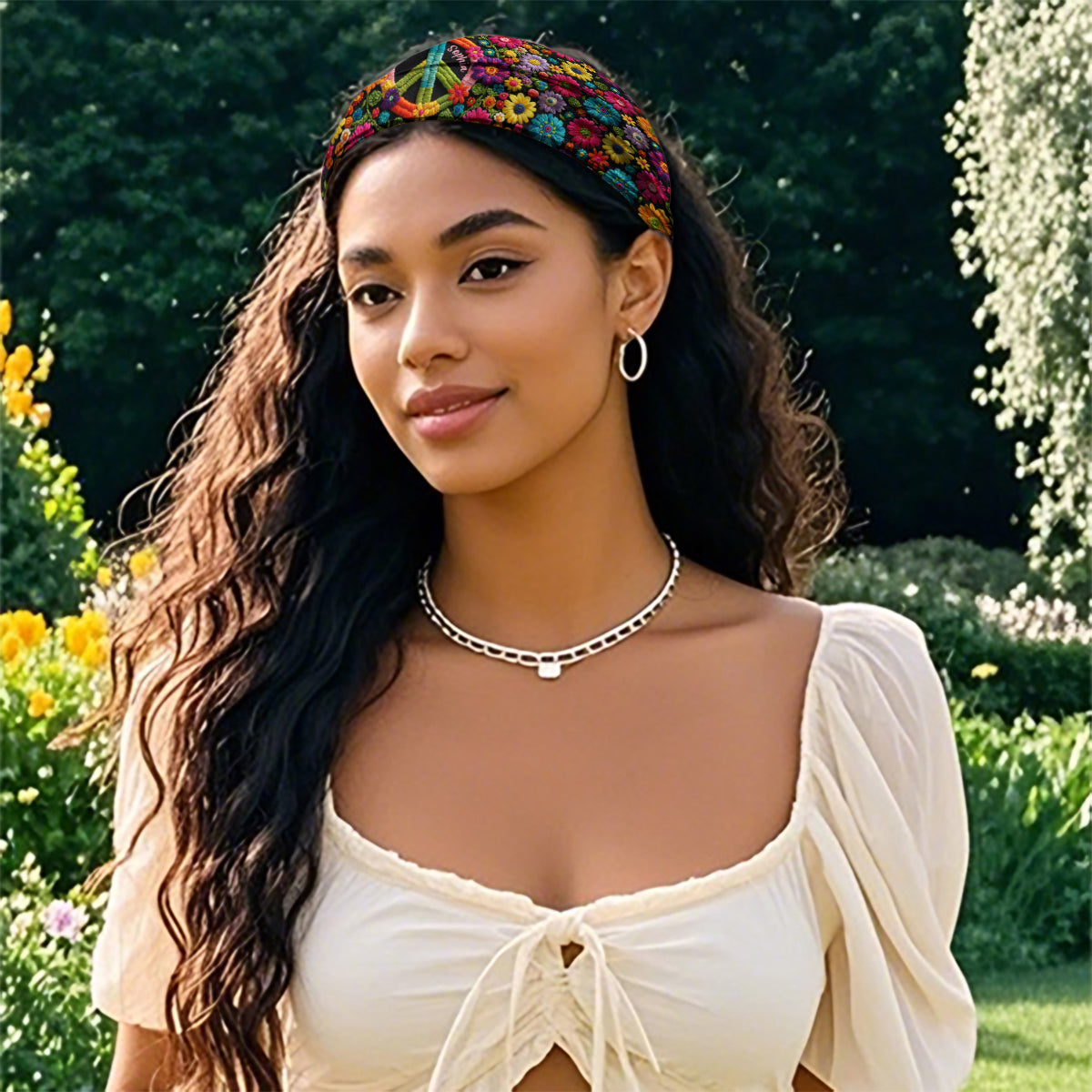Hippie Soul - Bandeau/Turban unisexe hippie personnalisé