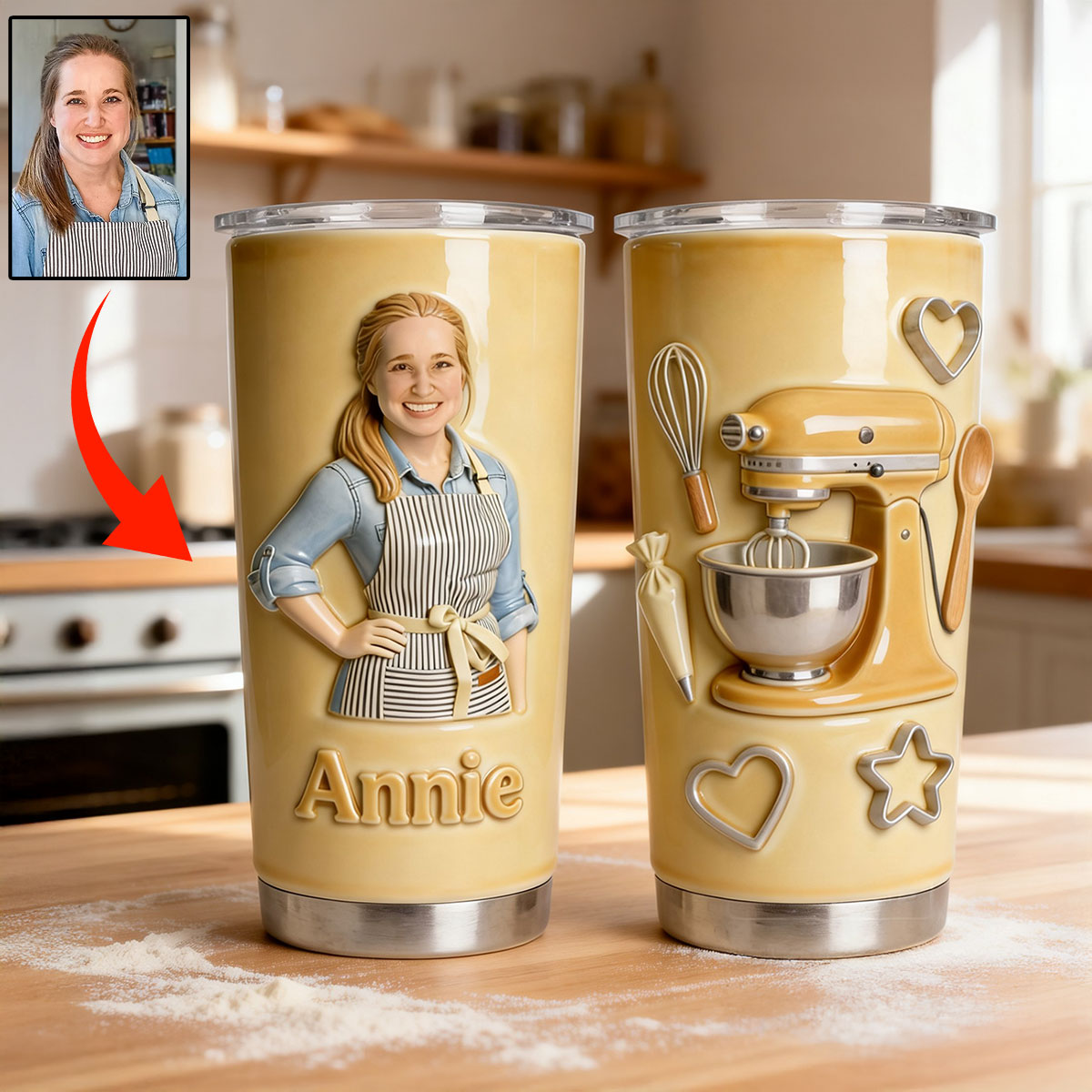 Custom From Any Photo - Personalized Baking Tumbler