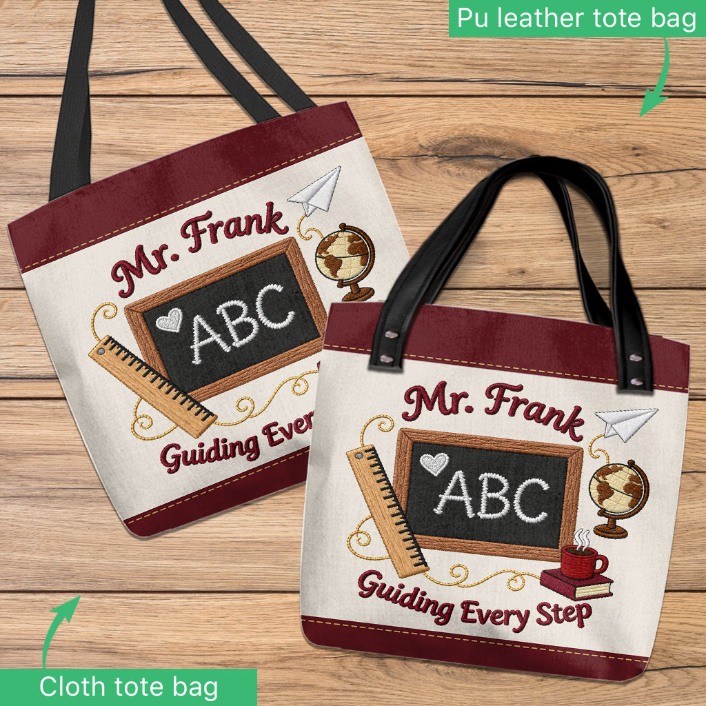 Vintage Teacher - Personalized Teacher Tote Bag