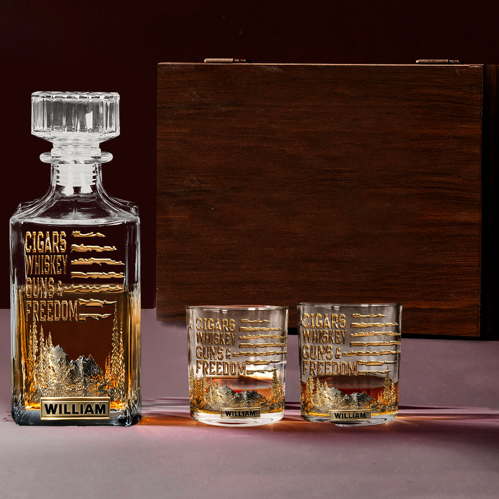 Cadeau pour les amateurs de bourbon/whisky, cadeau pour lui - Verre à whisky personnalisé