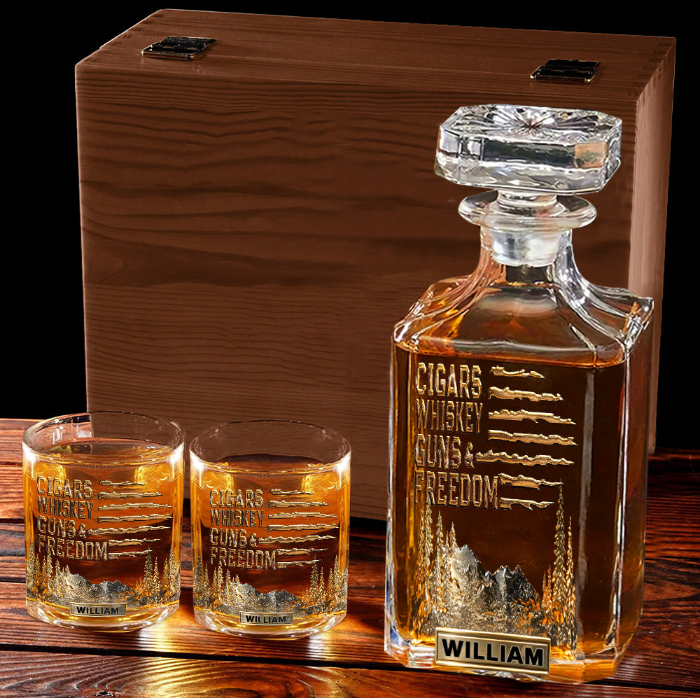 Cadeau pour les amateurs de bourbon/whisky, cadeau pour lui - Verre à whisky personnalisé