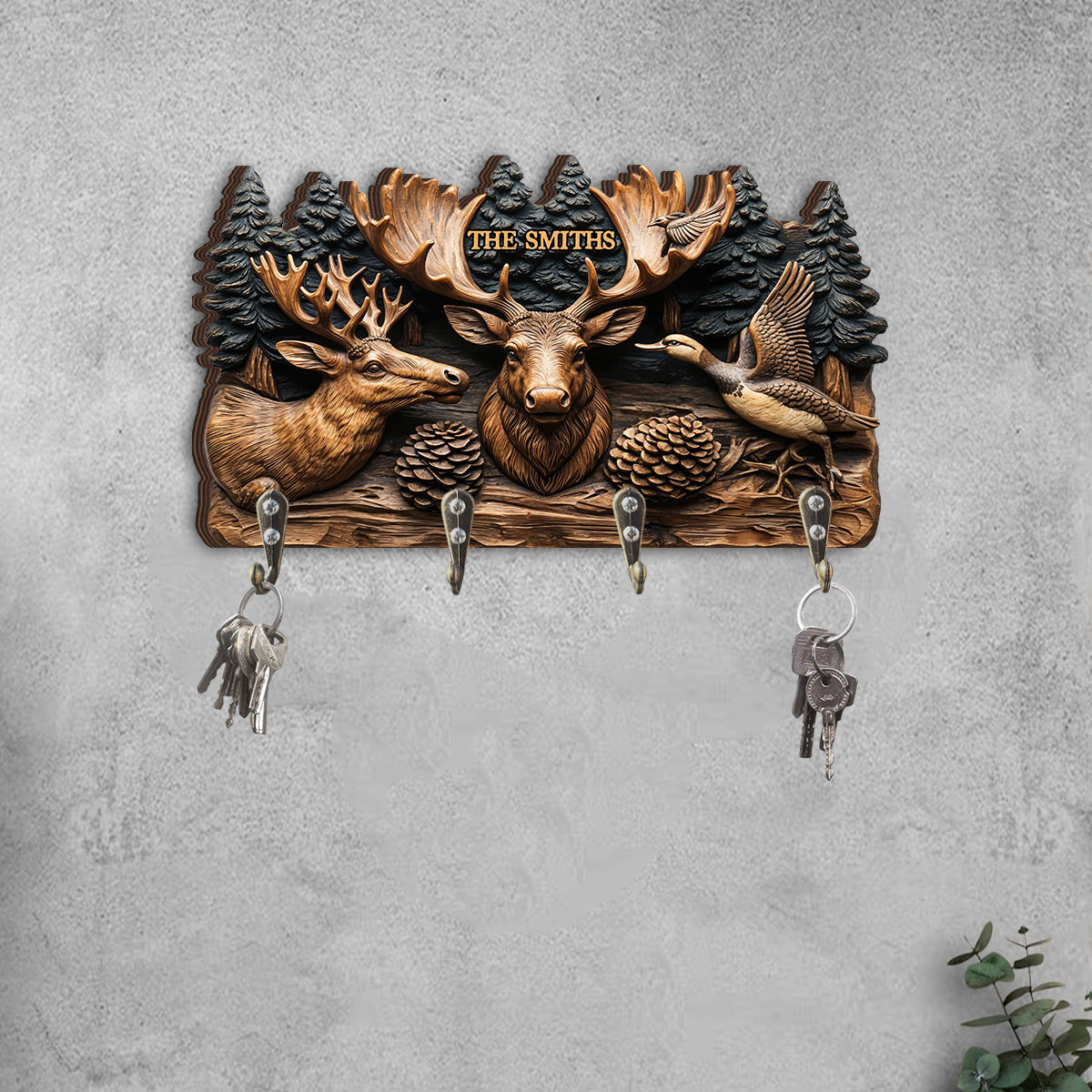 Love Hunting - Personalized Hunting Custom Shaped Key Rack