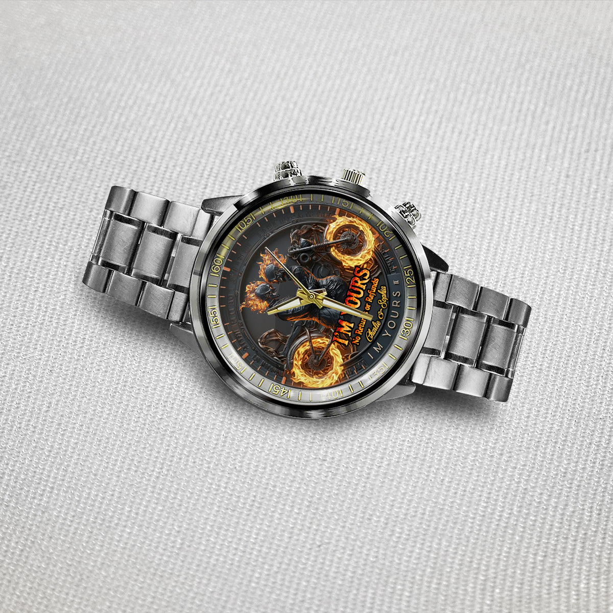 Je suis à toi - Montre-bracelet personnalisée pour motard