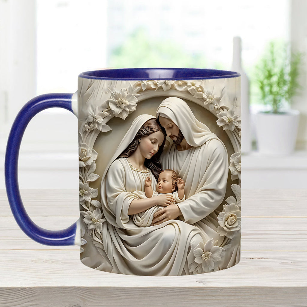 Holy Family - Personalized Christian Accent Mug
