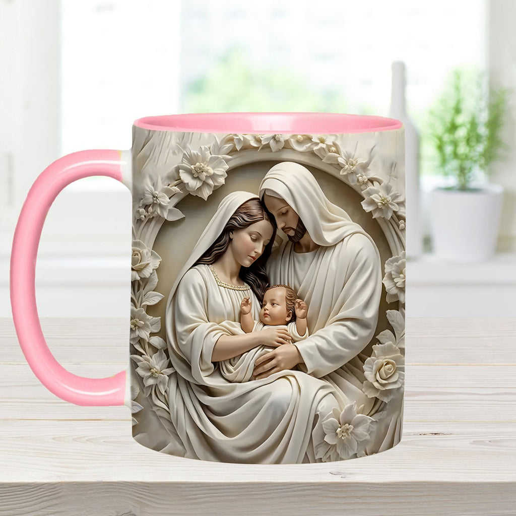 Holy Family - Personalized Christian Accent Mug
