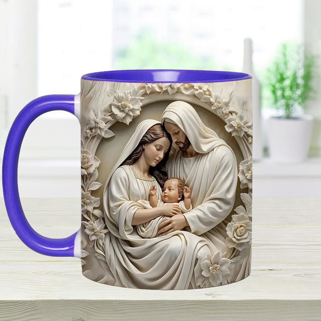 Holy Family - Personalized Christian Accent Mug