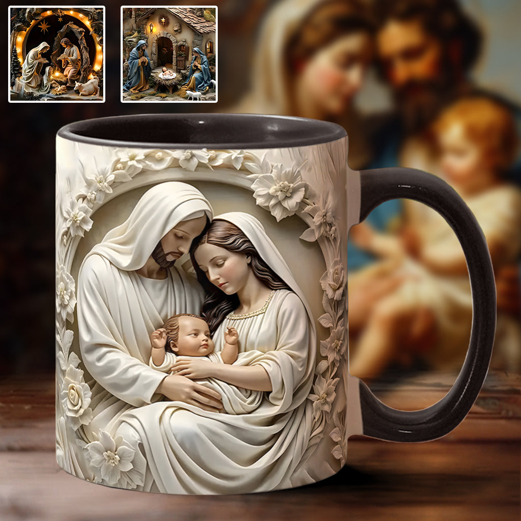 Holy Family - Personalized Christian Accent Mug