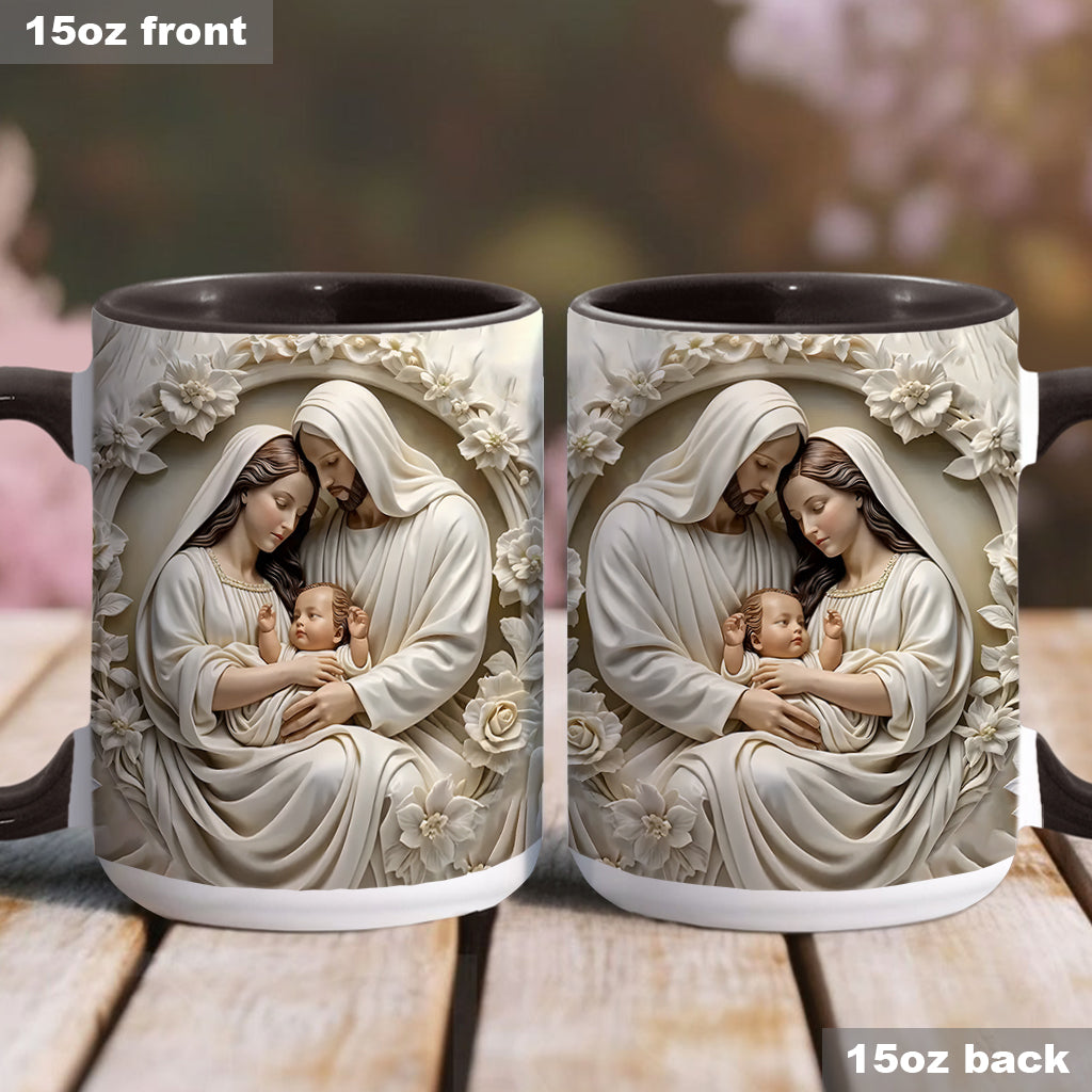 Holy Family - Personalized Christian Accent Mug