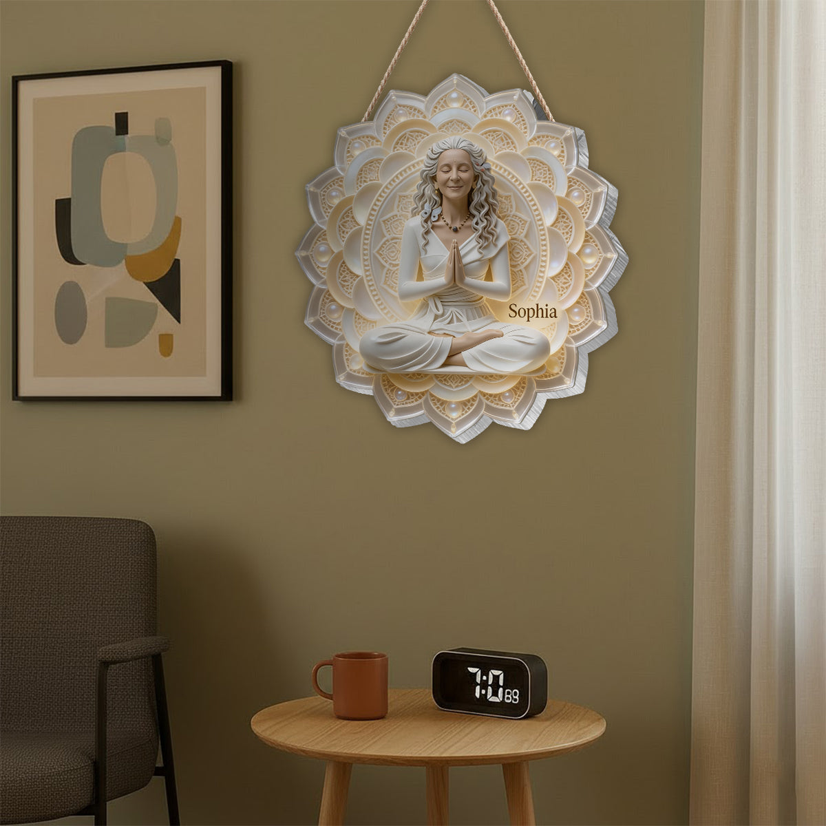 Just Breath - Personalized Yoga LED Light Acrylic Sign