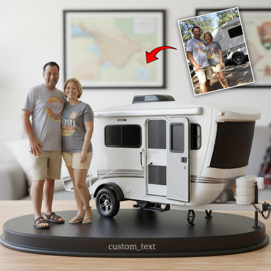 Home Is Where We Park It - Personalized Camping Custom Shaped Acrylic Plaque