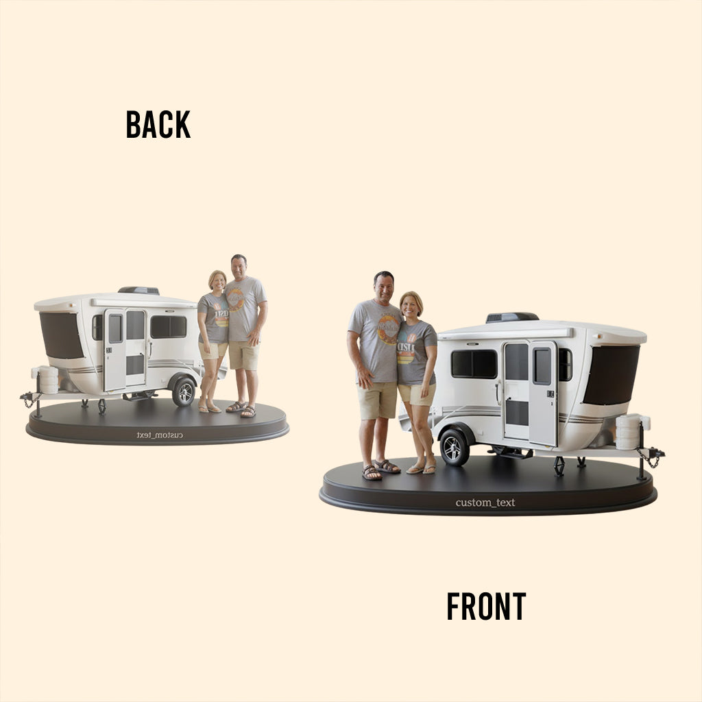 La maison, c'est là où on se gare - Plaque acrylique personnalisée pour le camping