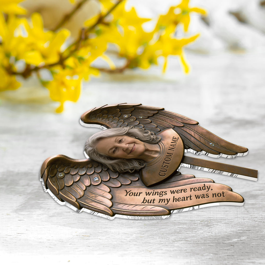 Toujours dans nos pensées - Plaque commémorative personnalisée en acrylique pour jardin / Panneau en acrylique