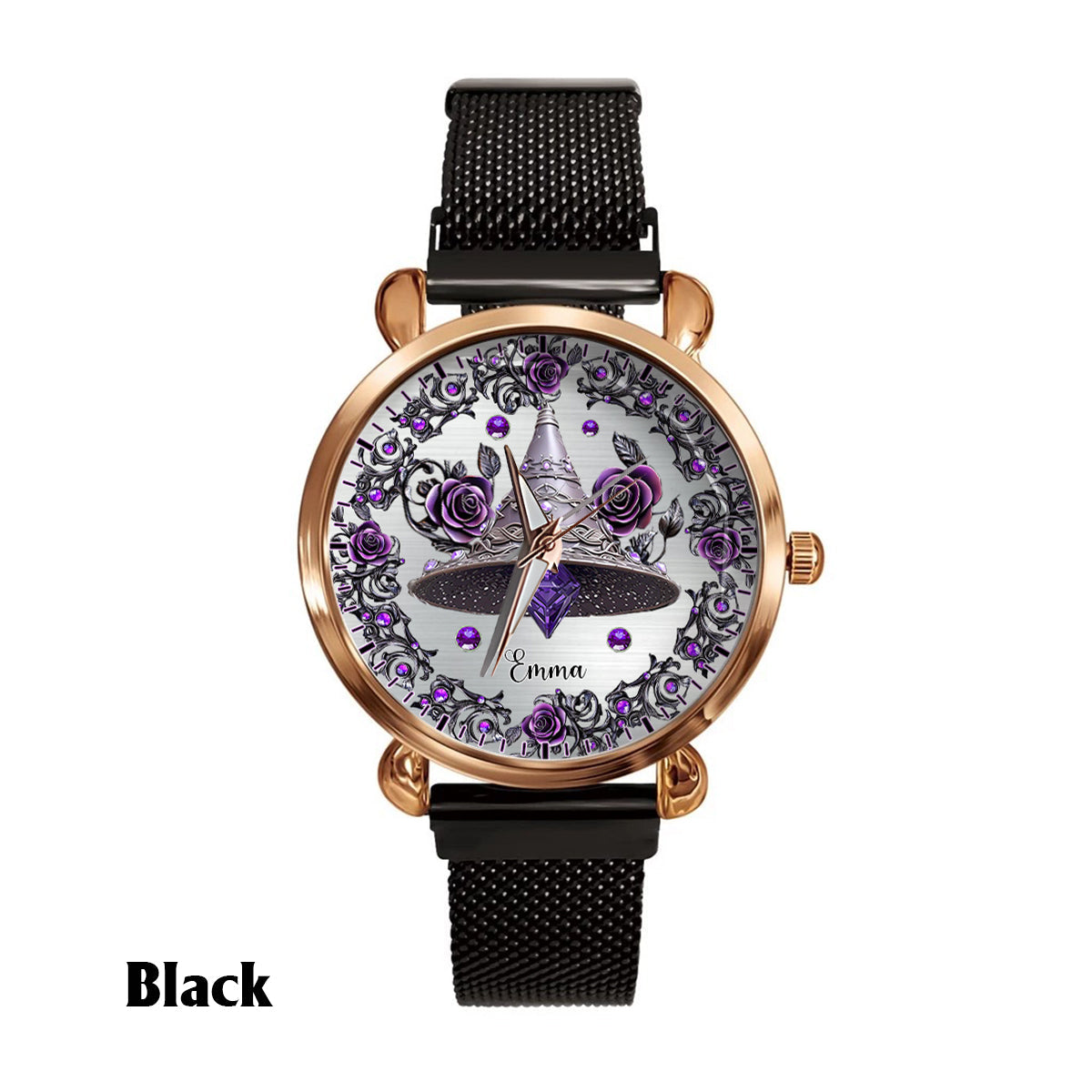 Witch Life - Montre-bracelet personnalisée pour femme sorcière 