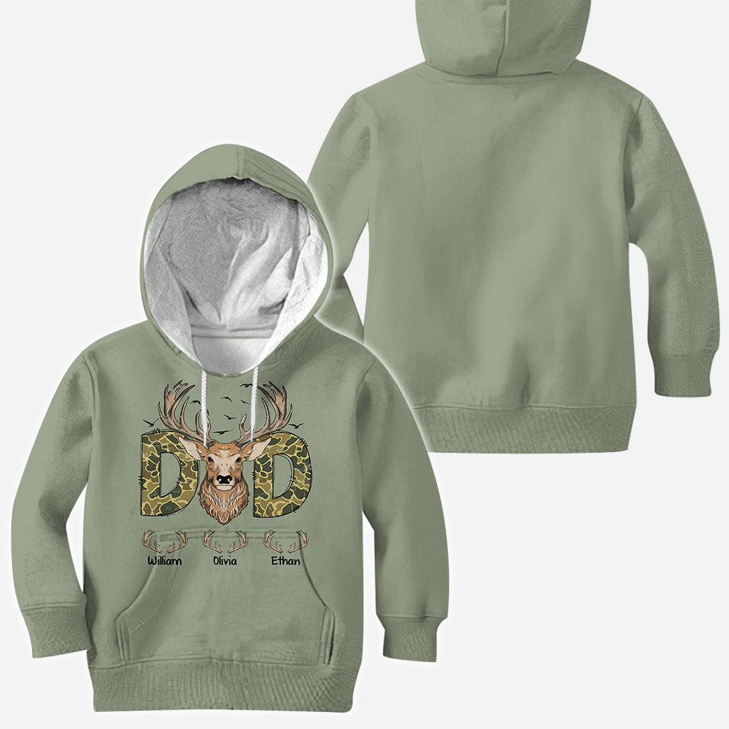 Meilleur papa du monde - T-shirt de chasse personnalisé