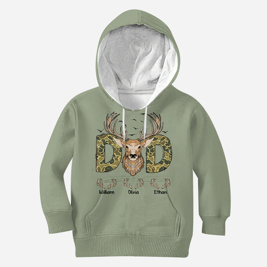 Meilleur papa du monde - T-shirt de chasse personnalisé