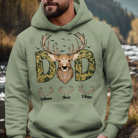 Best Dad Ever - Personalized Hunting All Over Shirt