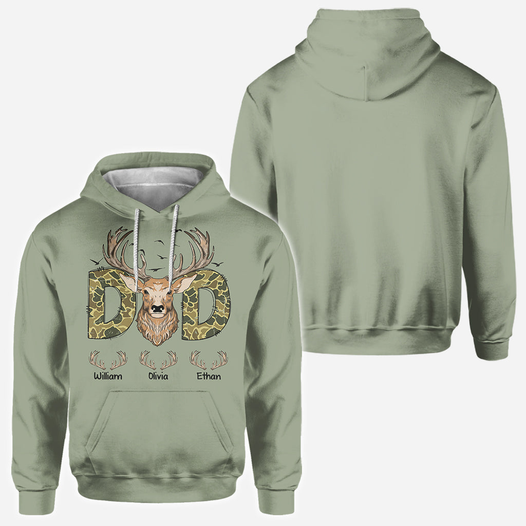 Meilleur papa du monde - T-shirt de chasse personnalisé