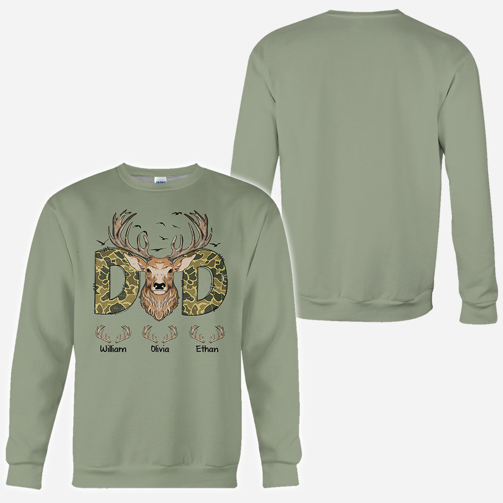 Meilleur papa du monde - T-shirt de chasse personnalisé