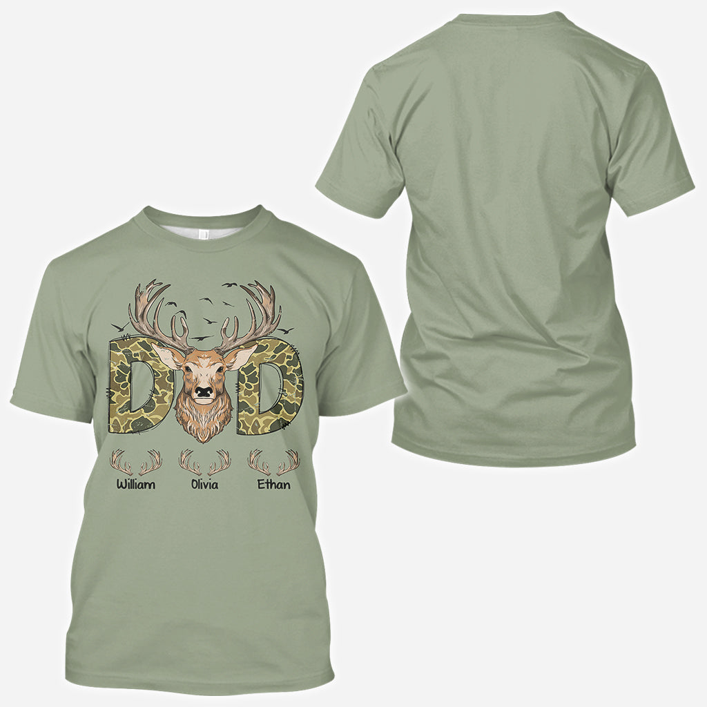 Meilleur papa du monde - T-shirt de chasse personnalisé